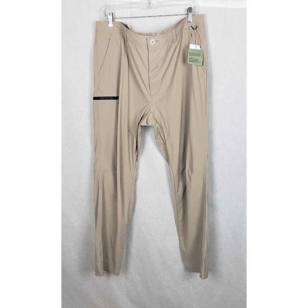 REI‎ Co Op Mens 40x32L Tan Lightweight Trail Ready Outdoor Pants UPF 50 Gorpcore